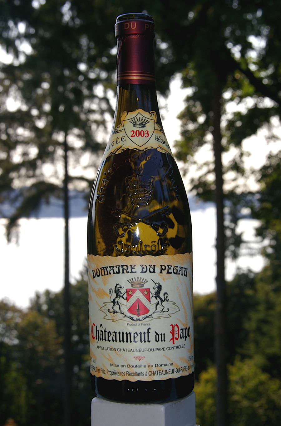 2003 domaine du pégaü ch09teauneuf-du-pape cuvée réservée
